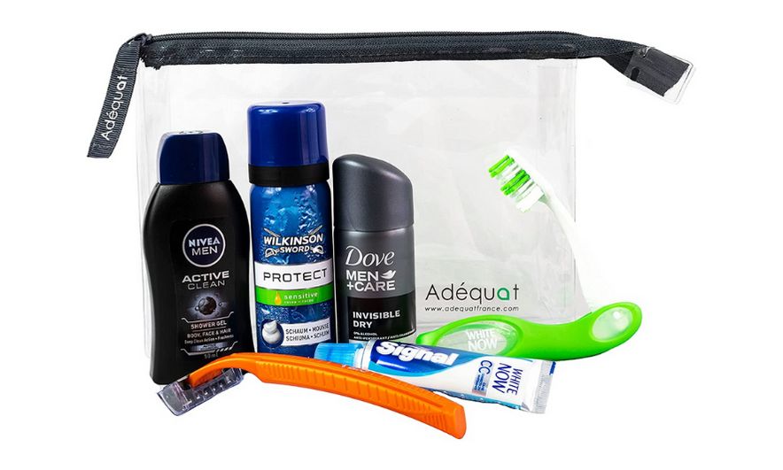 [211004_3113] Trousse de voyage avion homme